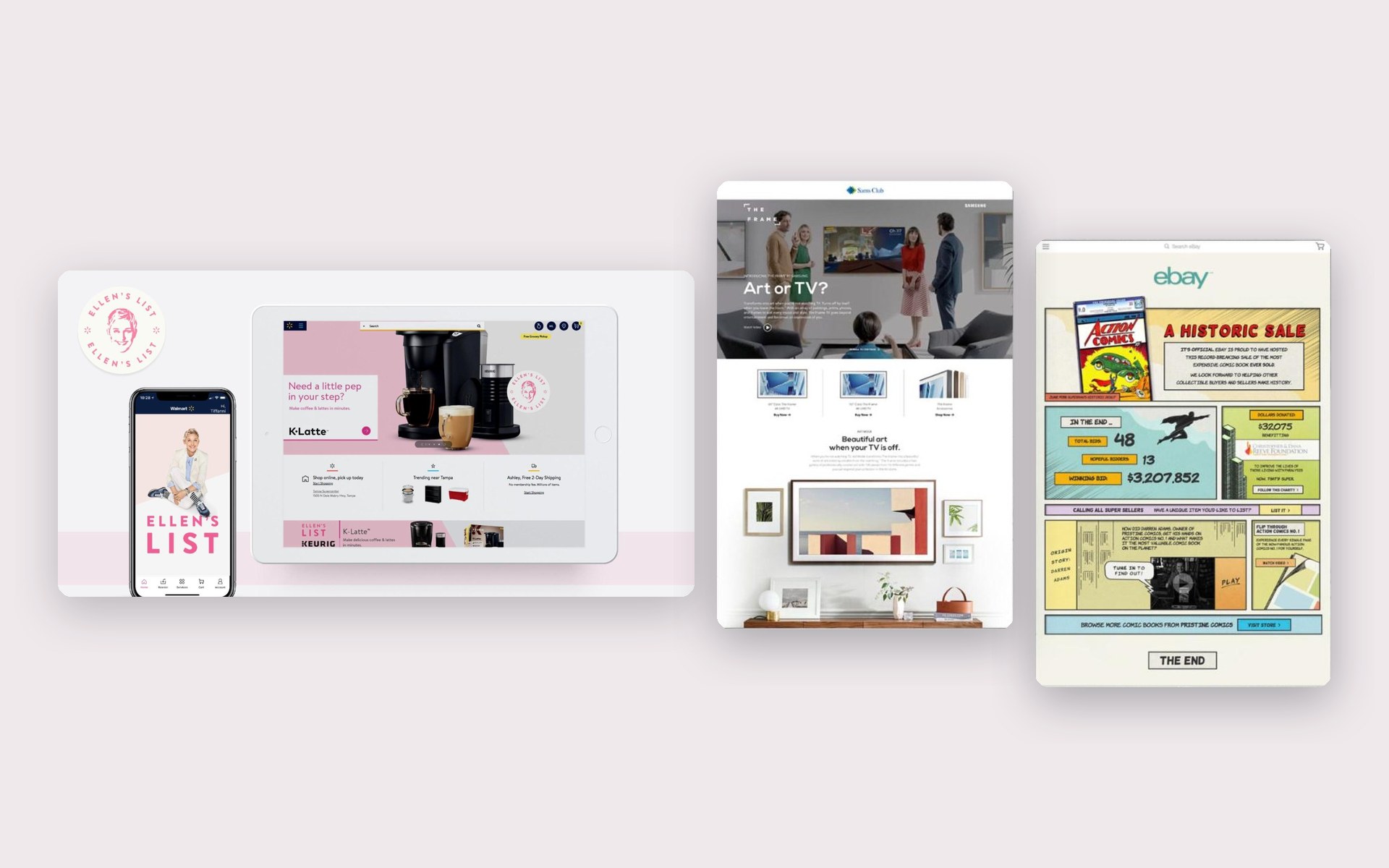 Retail media brand shops for Walmart, Sam’s Club and eBay